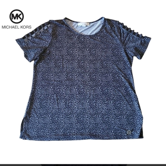 Michael Kors leopard  print shirt - Picture 1 of 12